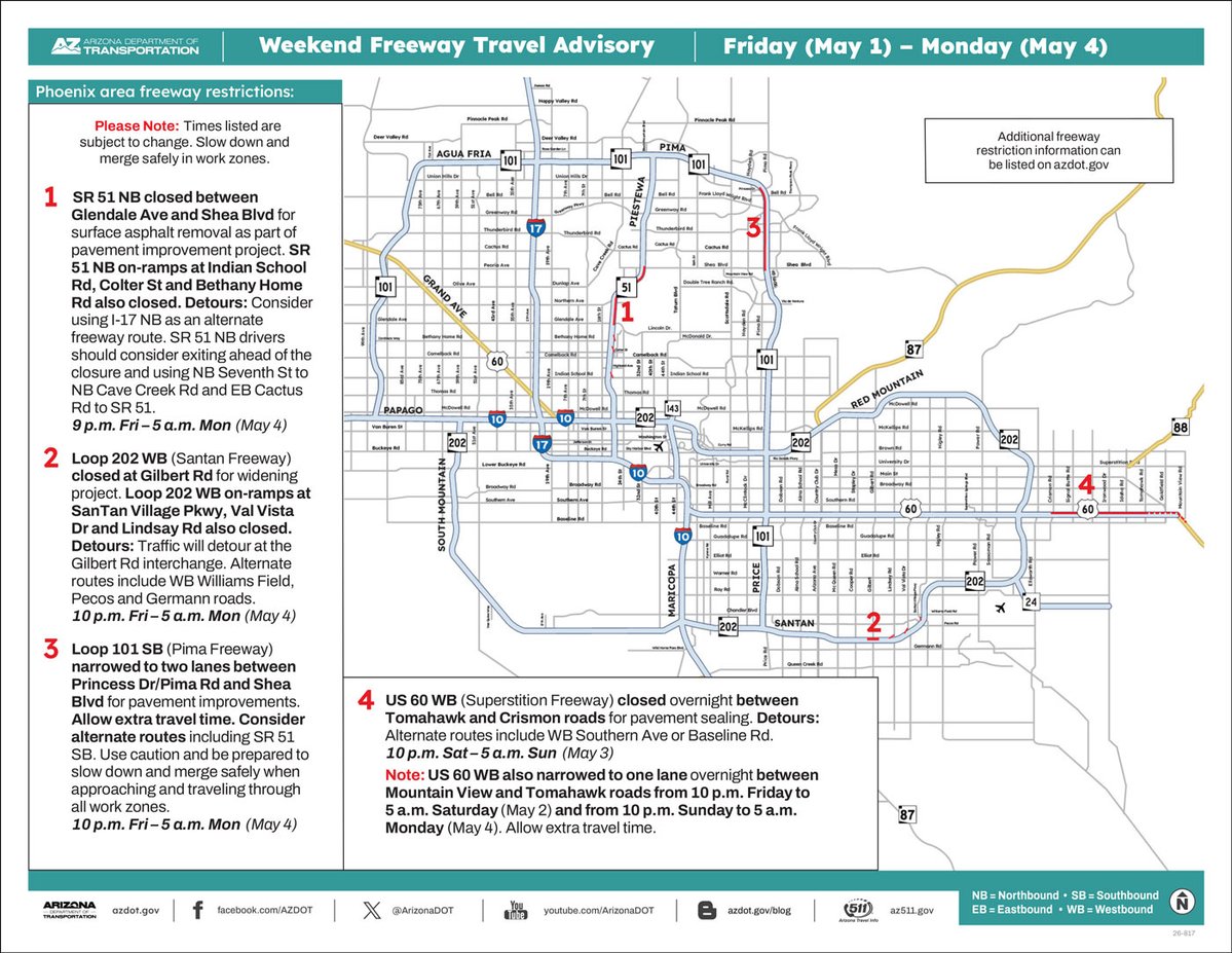 Arizona DOT tweet media