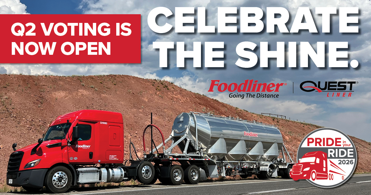 FoodlinerTrans's tweet photo. Voting for the Quarter 2 Pride in Your Ride photo contest is now open. 📸 Votes can be cast when you visit: https://t.co/ohKfCQvS6O

🗳️ Don't delay; voting is open through Friday, May 1. 

#PrideInYourRide #PhotoContest #TruckDrivers https://t.co/mgiSKJCvSX