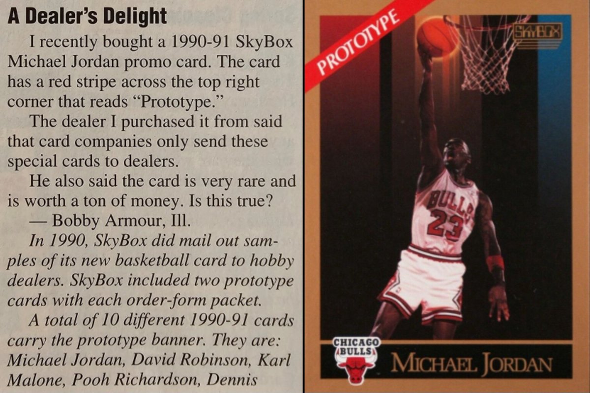 Michael Jordan's 1990 Skybox Prototype is by far the most valuable card  from the set! The last PSA 10 sale was $24,600.00 on 9/28/25