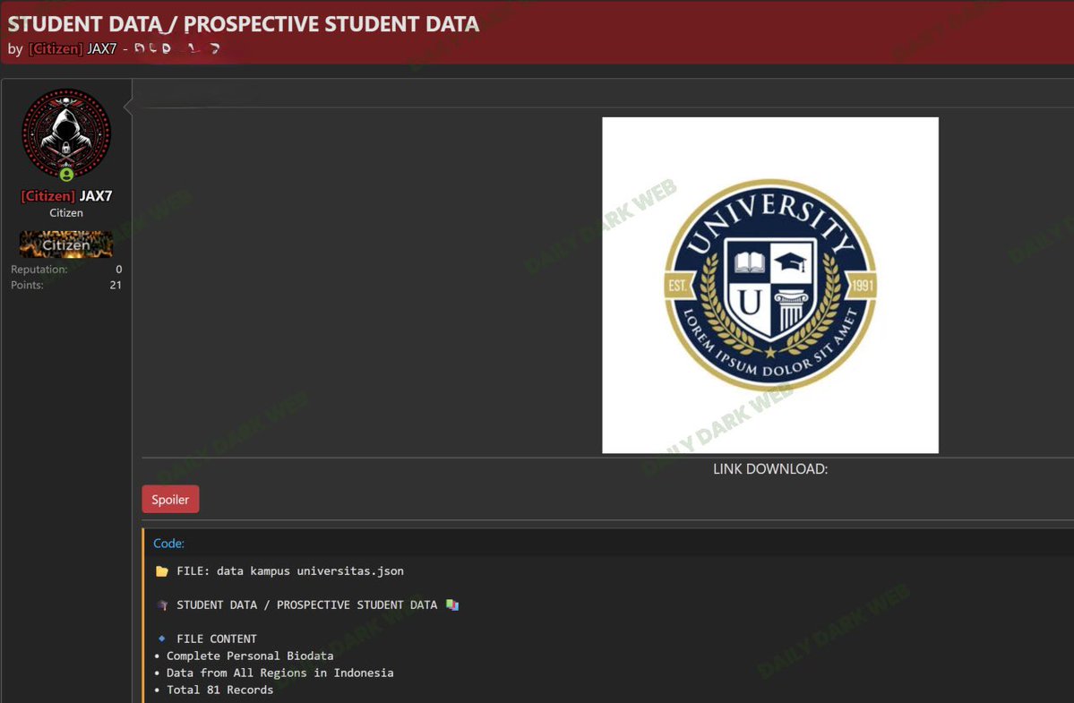 Dark Web Intelligence tweet media