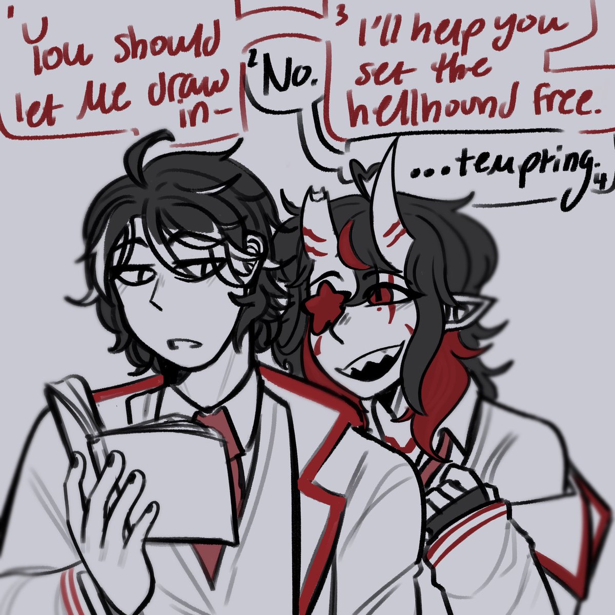 AikoMazoku's tweet image. I love drawing this stupid emo he’s so silly 
#FreakShowRp