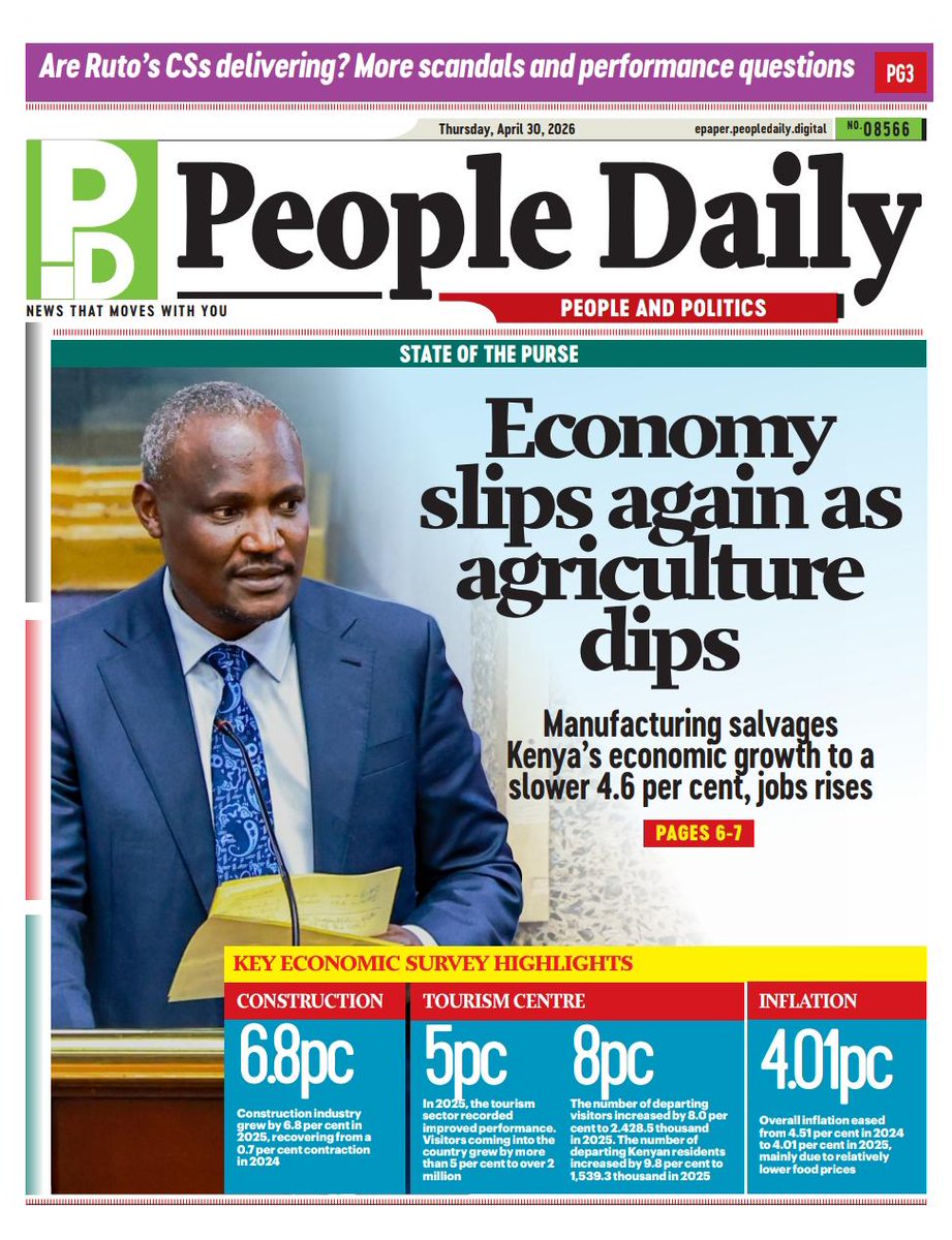 nyanducha's tweet image. Thursday newspaper headlines.

Thursday, 30th April 2026.

Contact #Victorock #Kenya on 0706357055 or info@victorockkenya.com for #Ubibot soil, temperature &amp;amp; humidity IoT #sensors, #Sophos firewalls, #Cisco #Meraki firewalls &amp;amp; switches.

#ePaper #Gazeti #Ruto #SHA #Bomet #Sifuna