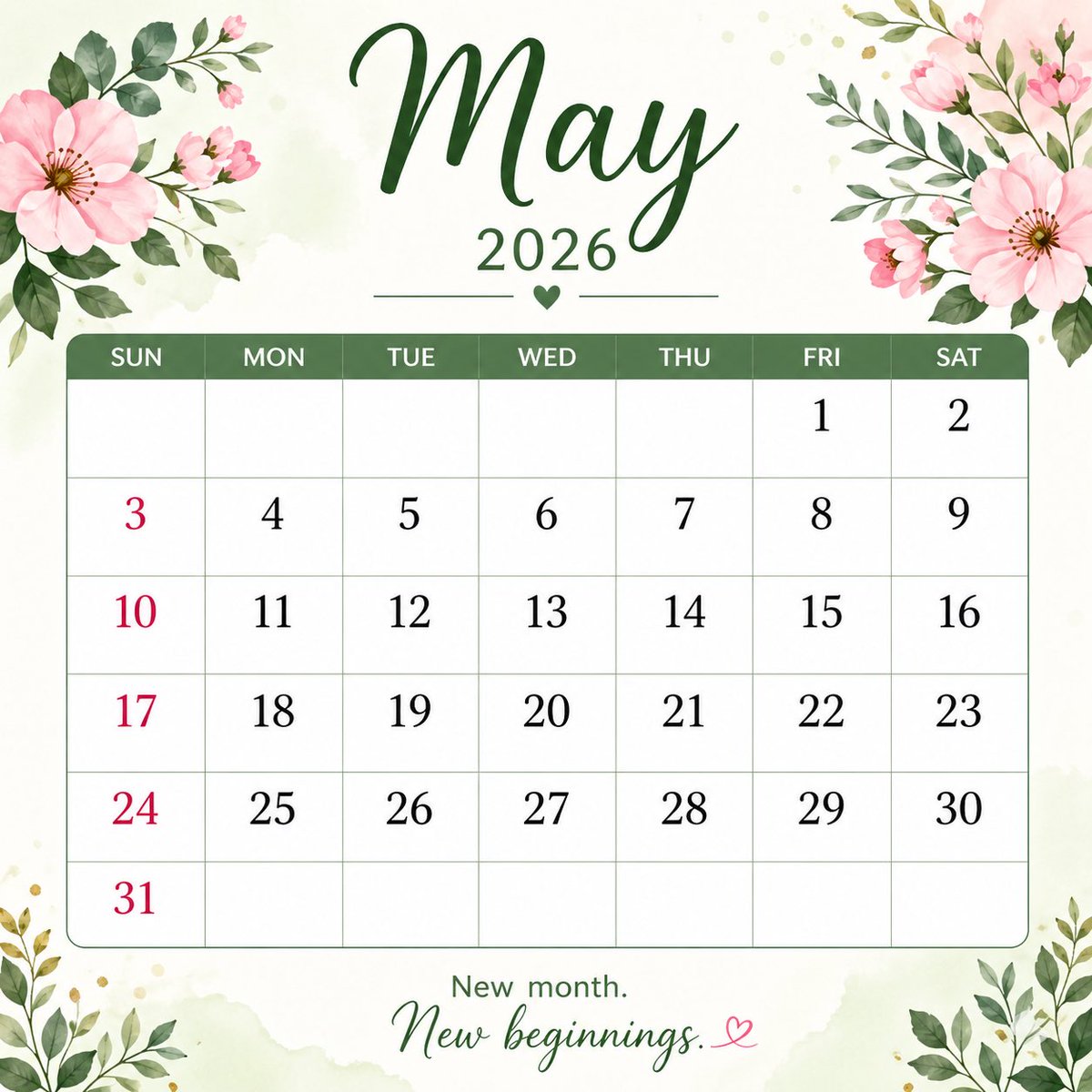 Jegedeson26's tweet image. Happy New Month, fam!🎉🌟

A brand new chapter just dropped! May this month overflow with good health, big wins, unexpected blessings, and unstoppable joy for you and your loved ones. 

Let’s show up, shine bright, and make magic happen! 💪❤️

#HappyNewMonth #NewMonthBlessings