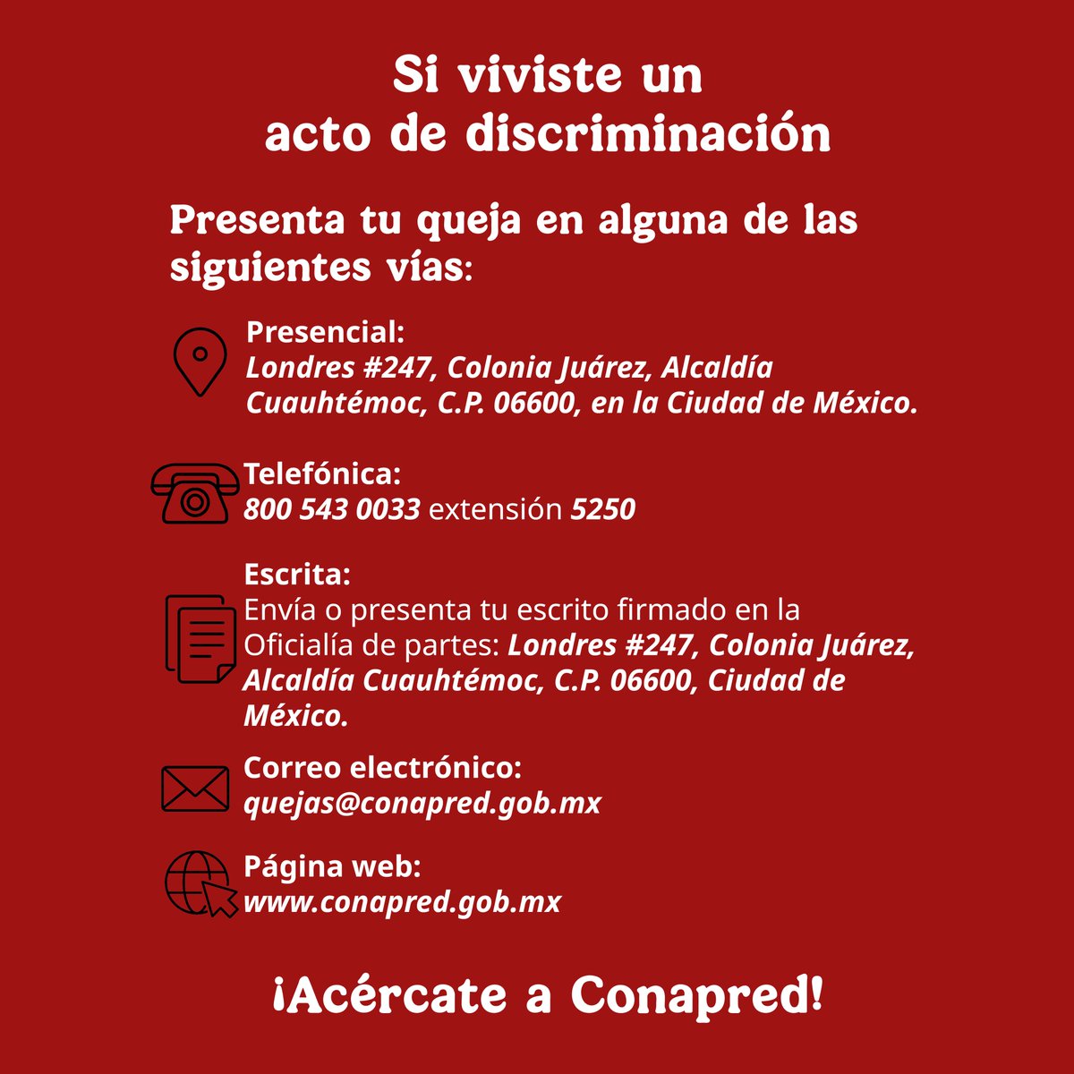 Conapred tweet media