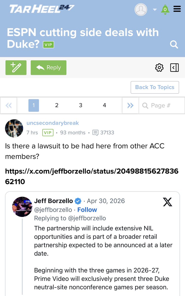 BoardGeniuses's tweet image. This #NorthCarolina fan thinks it may be time to sue #Duke and/or ESPN. #SueEverybody