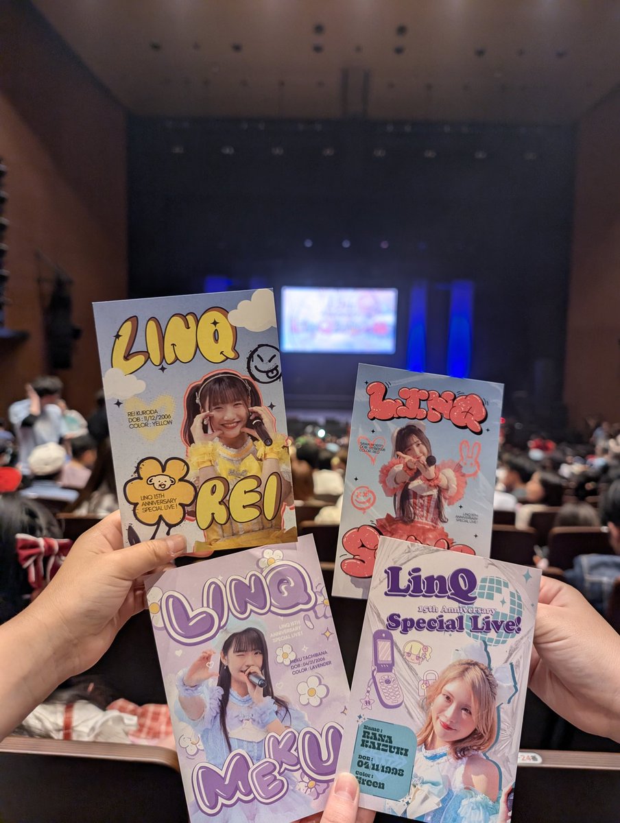 cocone_Pinkids's tweet photo. LinQ15周年LIVE♡𓈒𓏸︎︎︎︎
すっごく楽しかったし感動して涙😢😢
LinQ大好き🫶🏻💕︎

 #LinQ https://t.co/9qsKUfYzaa
