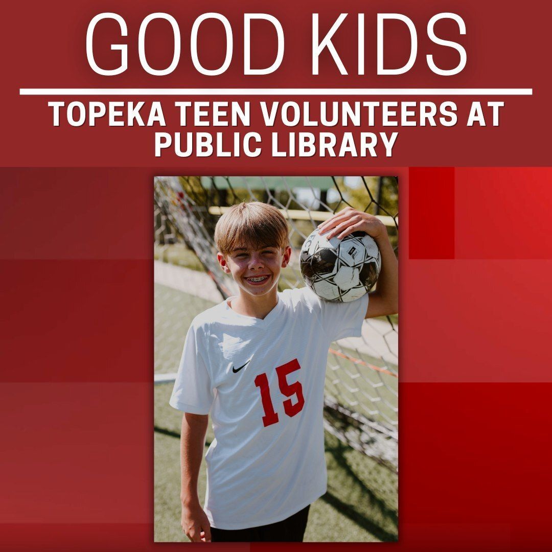 TopekaLibrary's tweet photo. We have a lot of really good kids who hang out at the library. @WIBW highlights one of them as this week's Good Kid! Jaxon Mercer volunteers by helping with activities. See the story from WIBW.
https://t.co/WTev786ecu https://t.co/XJxRpBXnnK
