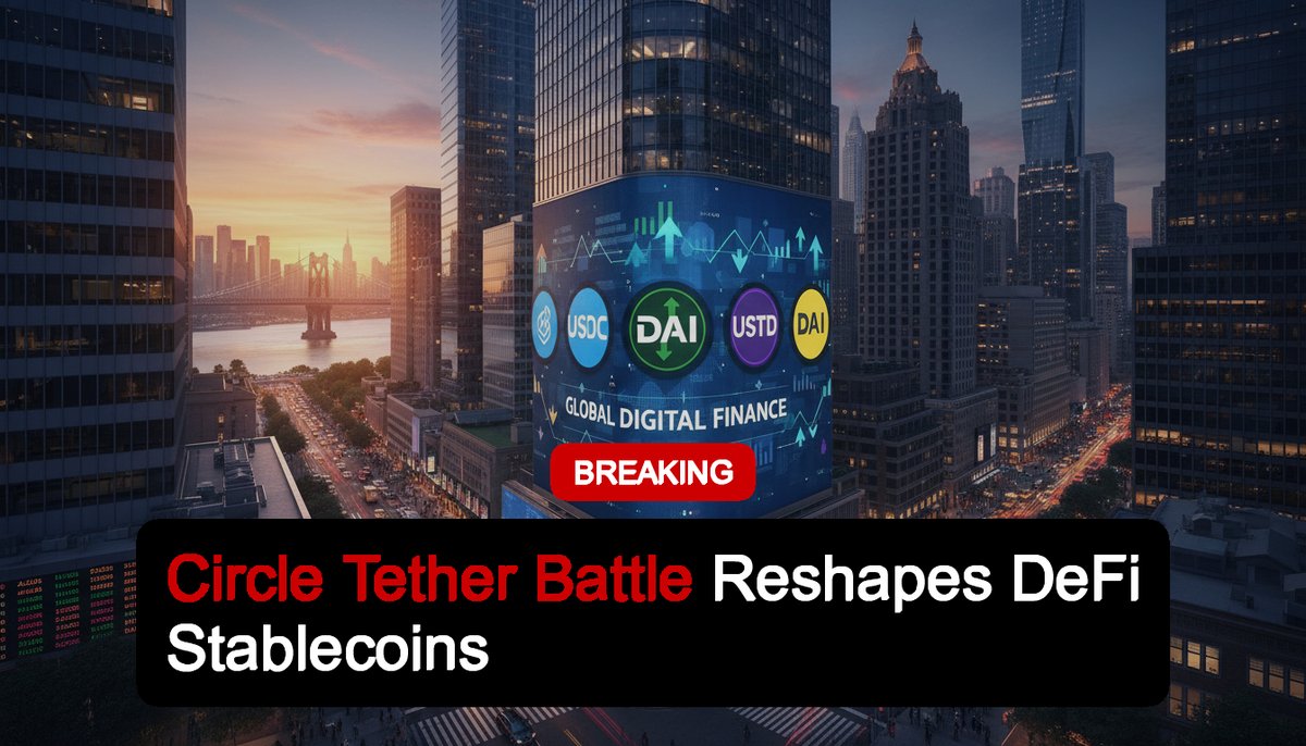 tethernewsx's tweet image. Circle Tether Battle Reshapes DeFi Stablecoins

Stablecoins face fading cross border demand as Circle and Tether clash for DeFi control.

Are stablecoins losing their cross border edge?

tethernews.com/circle-and-tet…

#stablecoins #Circle