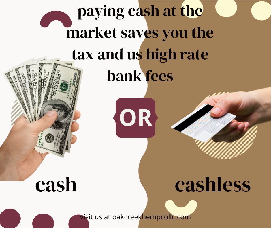 oakcreekhempco's tweet image. Keep the local love flowing! 💚💵 Use cash at the farmers market to support our hardworking farmers directly. Let's make every dollar count! What’s your must-have market item? 🌽🍅 #FarmersLove #CashIsKing #SupportSmallBusiness wix.to/RNgmpQU