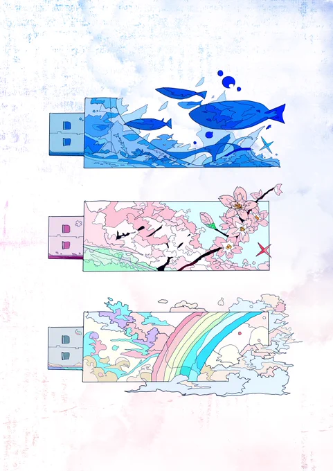 こんな絵を描いています! 次の「小物シリーズ」は何を描いてほしいですか? リプライで募集中𓅫