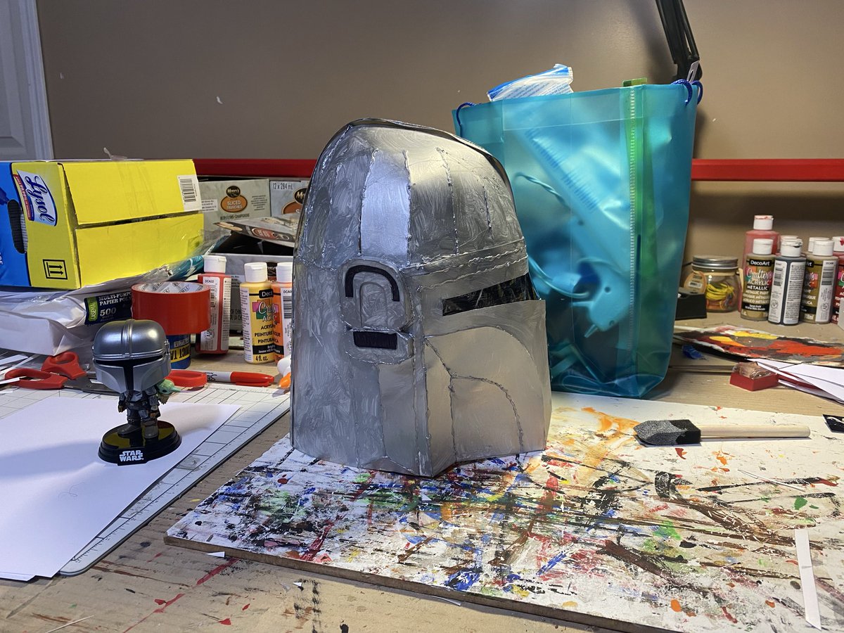 PropWey's tweet image. Posterboard Mandalorian’s Helmet From Star Wars The Mandalorian And Grogu #posterboard #themandalorian #helmet #starwars #themandalorianandgrogu