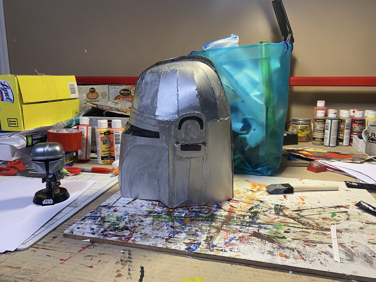 PropWey's tweet image. Posterboard Mandalorian’s Helmet From Star Wars The Mandalorian And Grogu #posterboard #themandalorian #helmet #starwars #themandalorianandgrogu