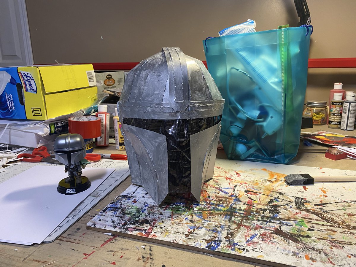 PropWey's tweet image. Posterboard Mandalorian’s Helmet From Star Wars The Mandalorian And Grogu #posterboard #themandalorian #helmet #starwars #themandalorianandgrogu