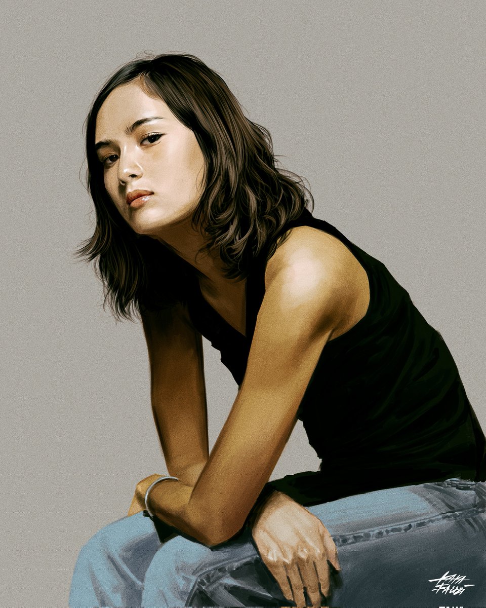 Kkfauzi's tweet image. Mariana Renata #study #fanart #digitart