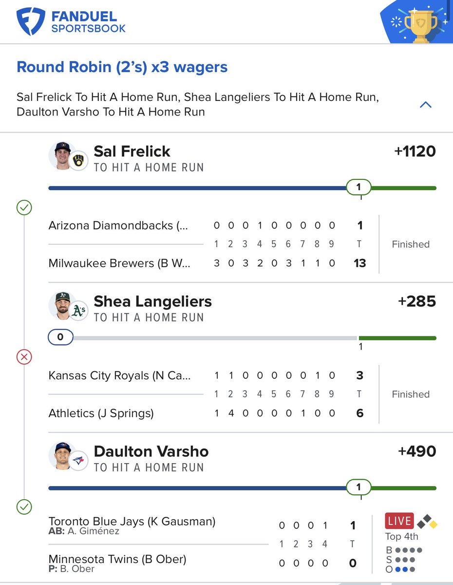 This was close!! 

But we built this one ! Because we wanted to try a certain combination! 

It was +15 batter favored plane and higher 

Pitcher was weak to batter hand 

Also the player was in a bomb spot! 

Unfortunately shea sold it lol 

If anyone wants to try that!