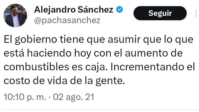 riverafrutos's tweet photo. 21% de aumento en 30 días, el gobierno tiene que asumir que lo que están haciendo hoy con el aumento de combustibles es caja. Incrementando el costo de vida de la gente.
Fin. https://t.co/TJcLsvylzq