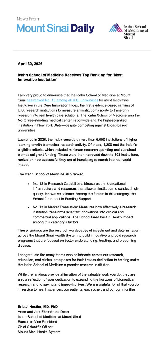 Eric J. Nestler, MD, PhD tweet media