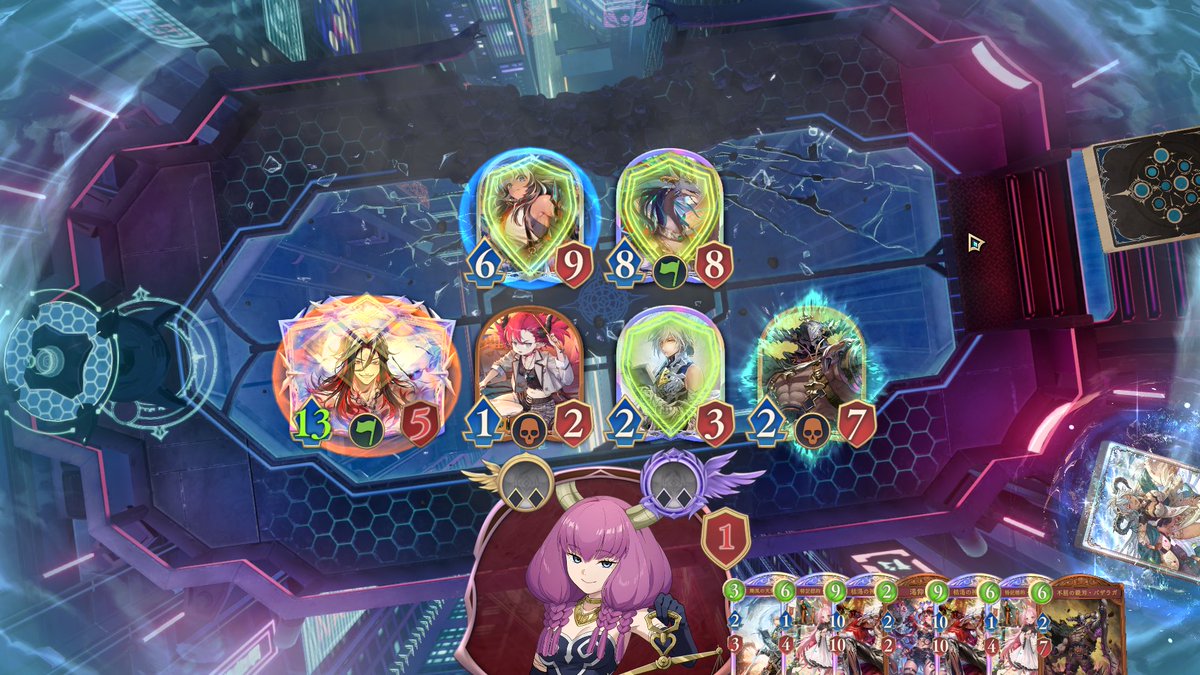 ドラゴンと戦うと勝ってもこんな感じ。イランツァに進化を切らないスタイルが増えて助かる反面長期戦が確定して辛い。挙げ句の果てに追い詰めたらゾーイで強制延長。誰か止めてくれこのクラスw
#シャドバビヨンド