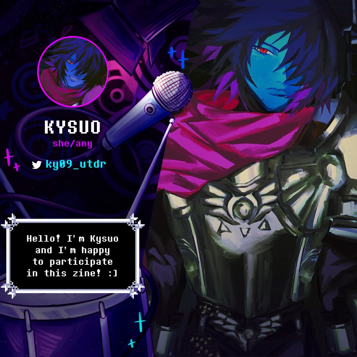 letsrockzine's tweet photo. So many talented superstars already!!! But hold your Ralseis, you haven't seen these ones yet!! 💥💥

Give a round of applause for...
⭐ @KY09_UTDR 
⭐ @cherriinie 
⭐ @kmoriorz &amp;
⭐ @_senby_ !! 🎶

#DELTARUNE https://t.co/TO88BVlLAO