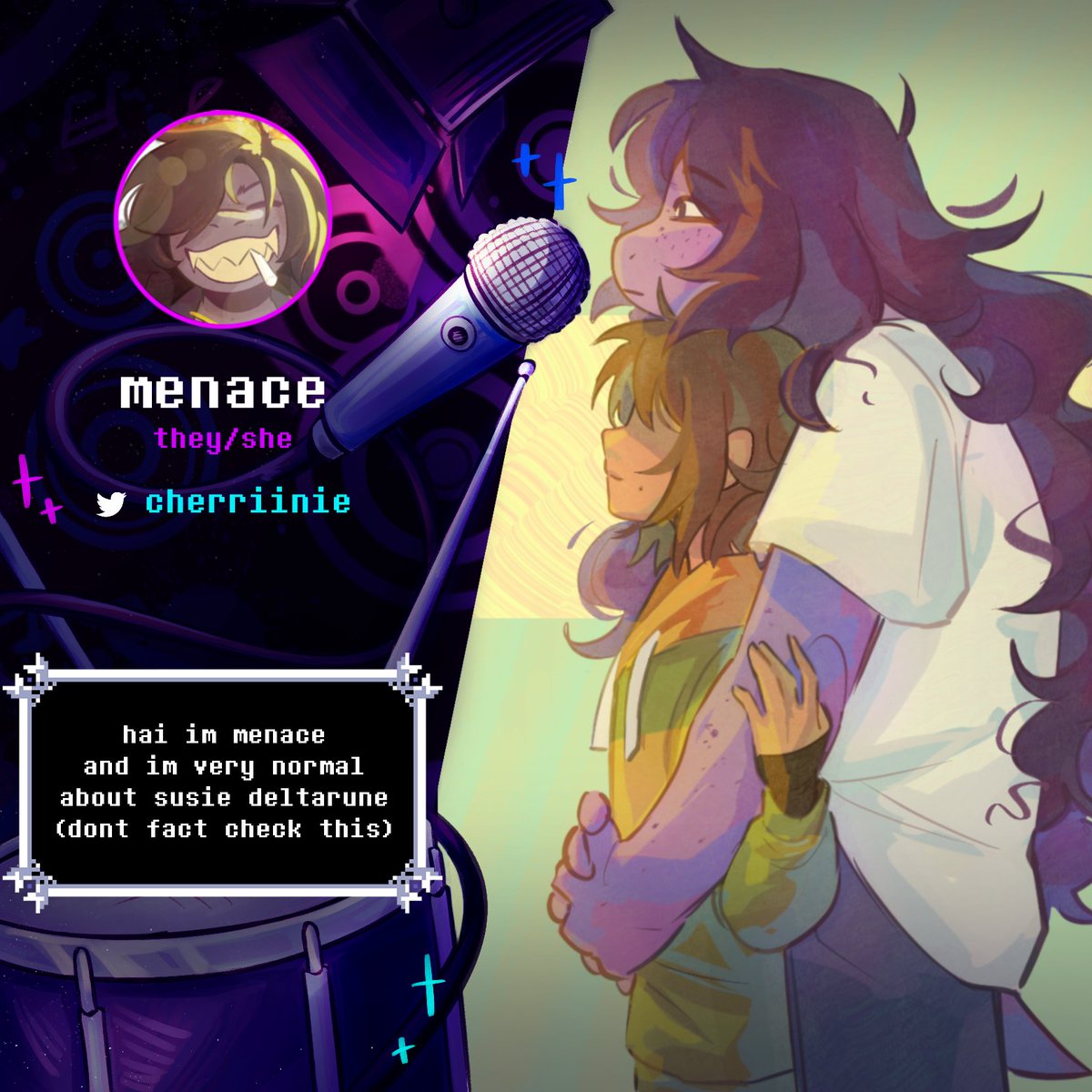 letsrockzine's tweet photo. So many talented superstars already!!! But hold your Ralseis, you haven't seen these ones yet!! 💥💥

Give a round of applause for...
⭐ @KY09_UTDR 
⭐ @cherriinie 
⭐ @kmoriorz &amp;
⭐ @_senby_ !! 🎶

#DELTARUNE https://t.co/TO88BVlLAO