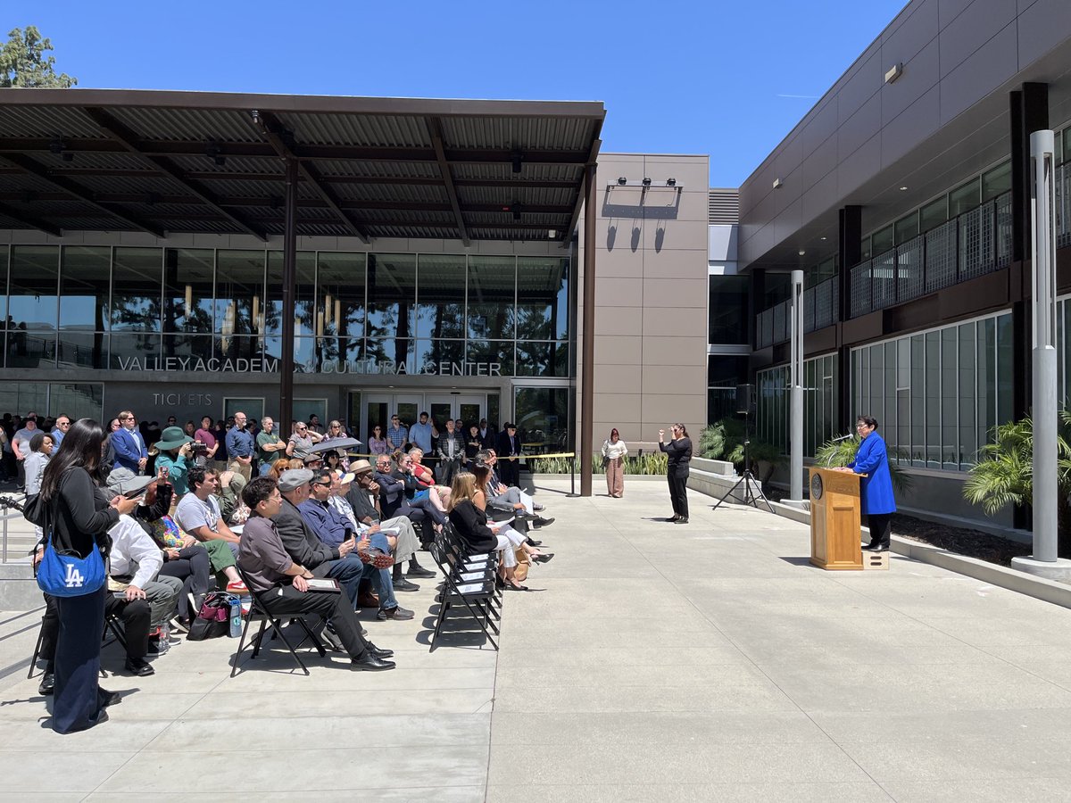 QDGarch's tweet photo. Yesterday, a ribbon-cutting ceremony was held for the long-awaited @LAValleyCollege Valley Academic &amp; Cultural Center. We are grateful to have helped guide this building throughout its construction and thrilled that it has finally opened for the students and faculty to utilize. https://t.co/eSDKsReyrE