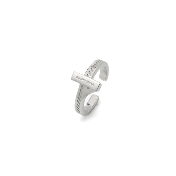 Pickup Item】 7 Cross Logo Ring & Ear Cuff SLV ¥17,600 tax in 「7