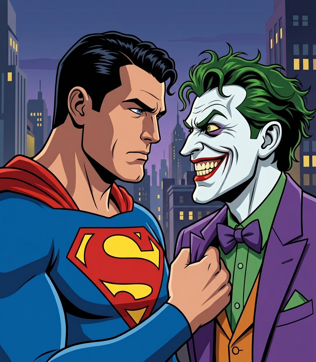 JB_Studios23's tweet image. Superman vs. The Joker #superman #joker #DCU