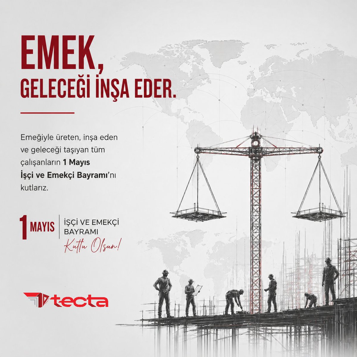 TectaProje's tweet photo. 1 Mayıs Emek ve Dayanışma Günü Kutlu olsun!

.

.

.

#işçibayramı, #laborday, #tecta, #tectaengineering https://t.co/7FHQZ9621K