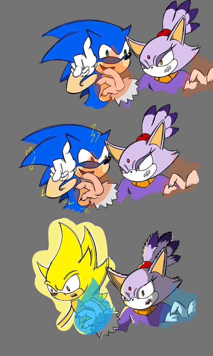 Papyrus51410864's tweet image. A small clash that escalates too quickly⚡💙💜#Sonaze #Sonic #BlazeTheCat #SonicTheHedgehog #Fanart #DigitalArt #AnimeStyle #Drawing #Art