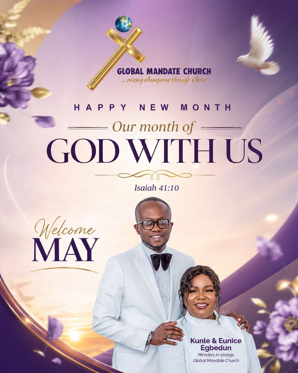 Globalmandate_C's tweet image. Happy New Month! ✨

Welcome to our month of GOD WITH US 🙌

As you step into May, may you experience His presence like never before.
No fear, no limitation—God is with you always!

Isaiah 41:10 🔥

#HappyNewMonth #GodWithUs #MayBlessings #GlobalMandateChurch #DivinePresence