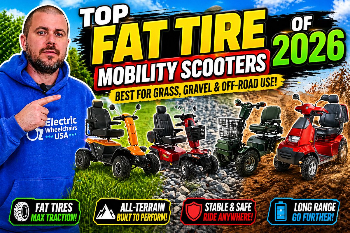 Wheelchairs_USA's tweet image. 🚨 New Video Alert! 🚨

Best Fat Tire Mobility Scooters of 2026 are here! See which models dominate grass, gravel, and off-road terrain 🚀

Watch now 👉 youtube.com/watch?v=DspeIb…

#MobilityScooter #ElectricScooter #AllTerrainScooter #ElectricWheelchairsUSA #OffRoadMobility