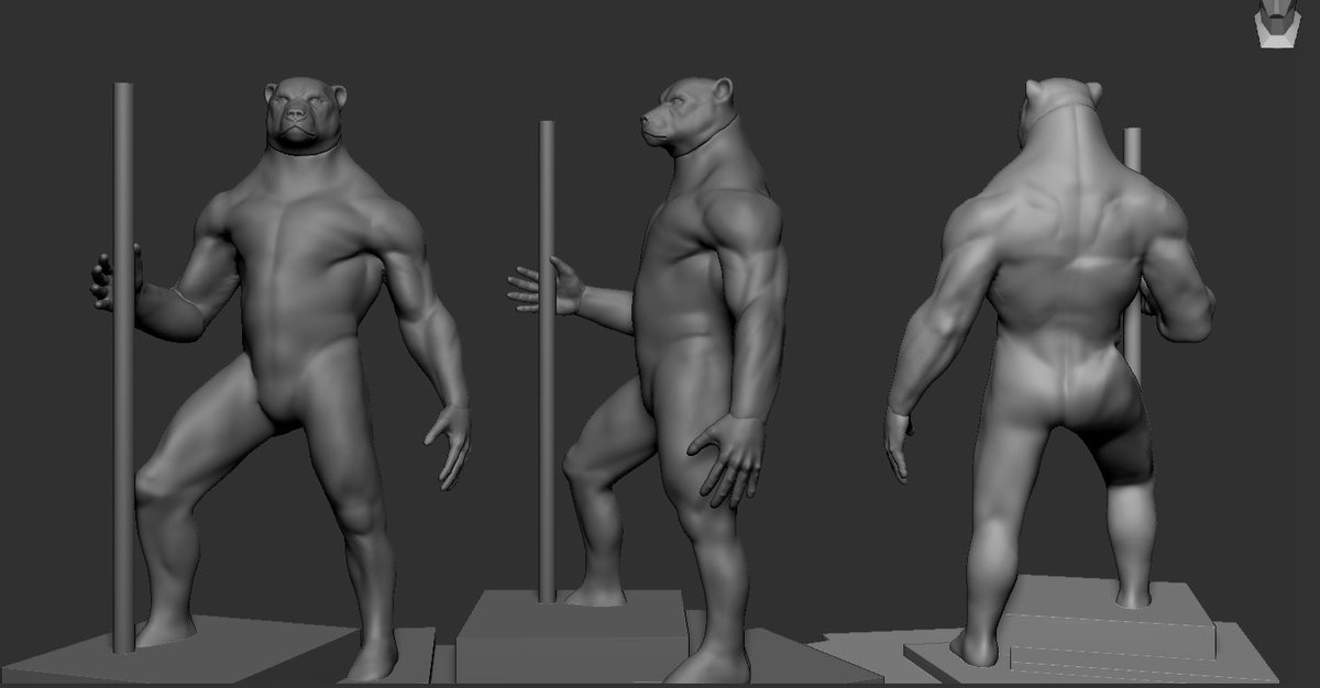 RDurandesigns's tweet image. WIP, idk if I’m on the right path 🥵 #warrior #fantasy #dnd #zbrush #3dsculpt