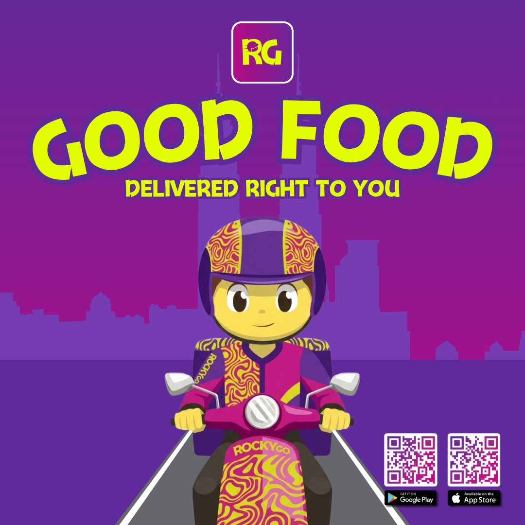 RockyGoMalaysia's tweet image. Good food, coming right to you. 🍽️🚀

Fresh, fast, and hassle-free. Just order and relax while RockyGo delivers your favorites.

Download now on Android &amp;amp; iOS 📲

#RockyGo #FoodDelivery #FoodDeliveryMalaysia