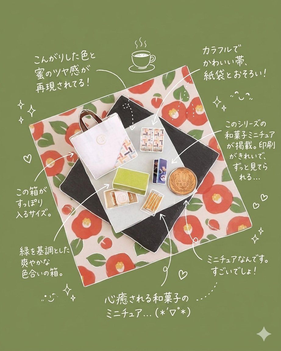 leaf_miniature's tweet image. クリエーターズマーケットvol.54で販売予定の作品を、今流行りの手書き風加工してみました！

じっくり読んでみてね🌿

#クリマ #ミニチュア #miniature #クリエーターズマーケット #クリマ54 #フェイクフード