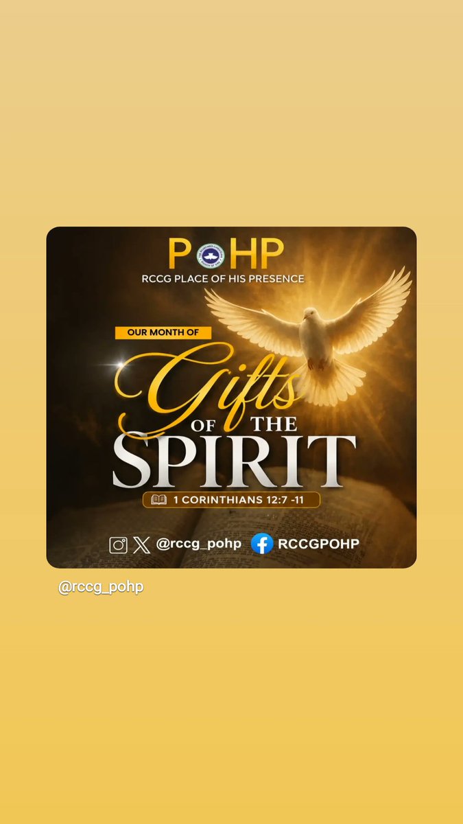 Welcome to Our Month of the Gifts of the Spirit! We step fully into our divine assignments, refuse to operate in the flesh or hide our God-given abilities. The Holy Spirit is equipping us with gifts of revelation, power, &amp; utterance to edify the Church &amp; demonstrate God's power!