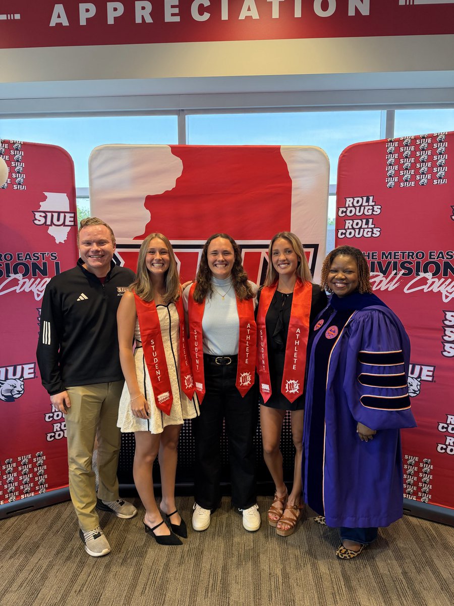 Great night celebrating our graduating SIUE Seniors. These 3 Cougars will always have a special place in our family. Bright futures ahead and I can’t wait to watch them continue to shine! Roll Cougs!