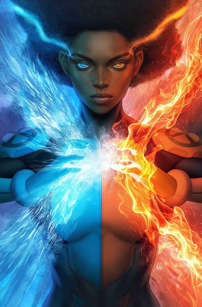 Artgerm's tweet photo. My new art for the upcoming DNX 1 blind bag exclusive cover featuring Temper. :) @MarvelComicsHQ https://t.co/XohsdYASSg