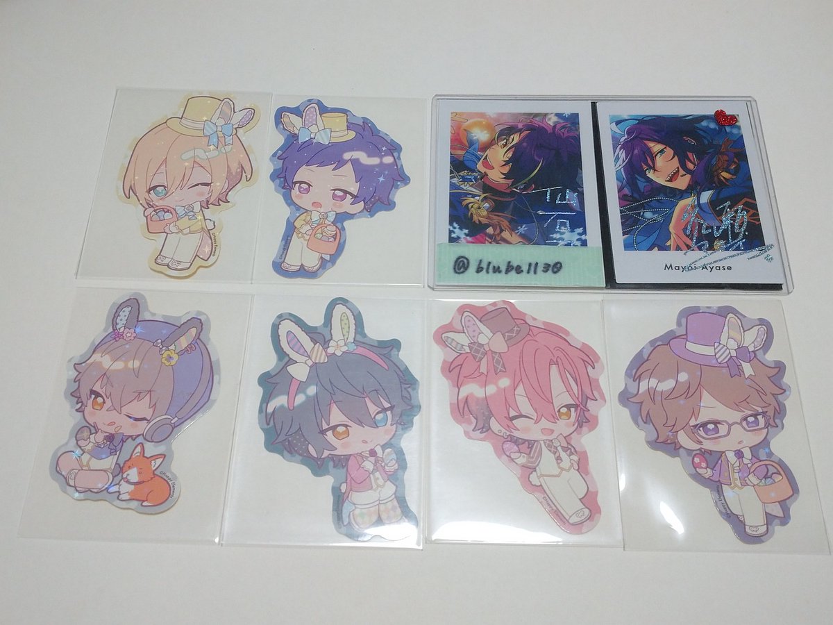 blubell30's tweet photo. 【交換】あんスタ アニカフェ

ステッカー
譲▶英智 弓弦 晃牙 みか 舞珠 章臣
過去弾:英智 弓弦 桃李 鉄虎 ニキ 泉 アドニス 維吹 なずな 光 創 薫
求▶今弾:零1＞マヨイ 忍
1点決まるまで零含む交換優先です

イラストシート
譲▶Valkyrie
求▶ALKALOID

都内手渡しor郵送
お気軽にお声掛けください https://t.co/jGIliq4SAg