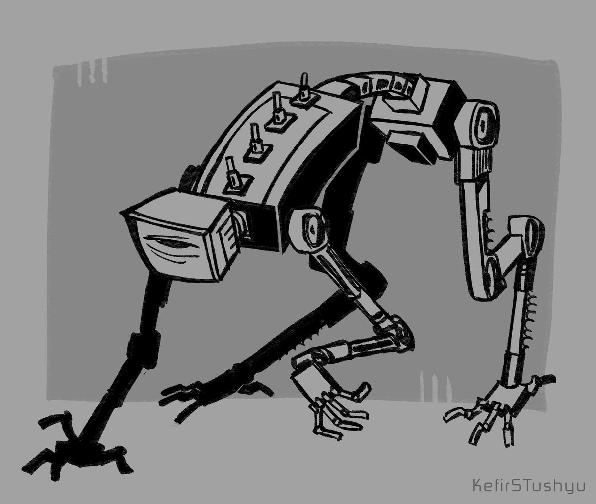 KefirSTushyu's tweet photo. Can't you tell I love drawing his mechanisms #HarleySawyer #PoppyPlaytime #ppt4 #ppt5 https://t.co/RmWaLVklRM