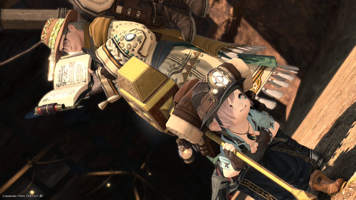 ff14_KK_'s tweet photo. おはようございます♪
今日はちきんと坑道探検にいきそうなミラプリでパシャり📸
エオルゼア7年生の私、
実は戦士を解放していないのですが💭
こんな強そうなハンマー持てるんですね(*´꒳`*)
#FF14 https://t.co/rdcn59ZMd7