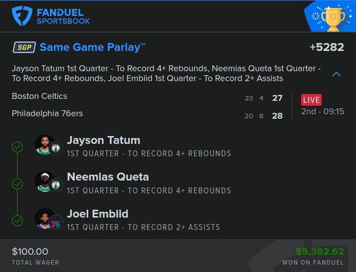 thatotherblckg's tweet photo. something like a 1Q assassin 😂 
what was FanDuel thinking giving me access to EVERYTHING.

posted in the Discord @BetrDaysVIP by yours truly 🙂 and yes I have one waiting with the win margin 😂 

#BetrDays
#GamblingX https://t.co/FHQimNyQ1P