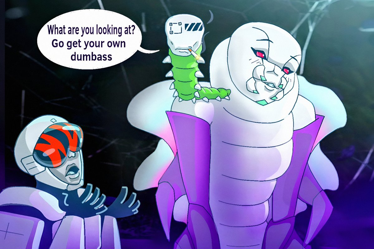 shotsinii's tweet image. The Marathon worm is a total legend🔥🔥 #marathonthegame #bungie #meme #art  @Timothy_Mark7 gave me the idea for the Nona illustration 🤣🤣