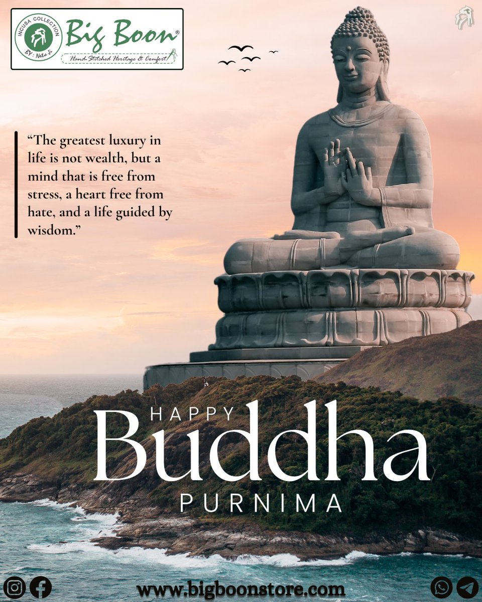 BigboonStore249's tweet photo. Happy Buddha Purnima✨🪷🐘😇☸️
“In a world full of chaos and constant noise, choosing silence, patience, and clarity is the real power—this is the true essence of Buddha’s path.”
...
..
.
#bigboon #bigboonshoes #bigboonstore #mensfootwear #happybuddha happybuddhapurnima https://t.co/asmgqPVZOY
