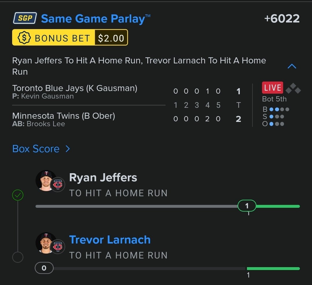 p_perkins0's tweet photo. @MLBHR @BetMGM Was going back and forth between Varsho and Larnach too... 🤞🏼 https://t.co/fOkQyfISV3