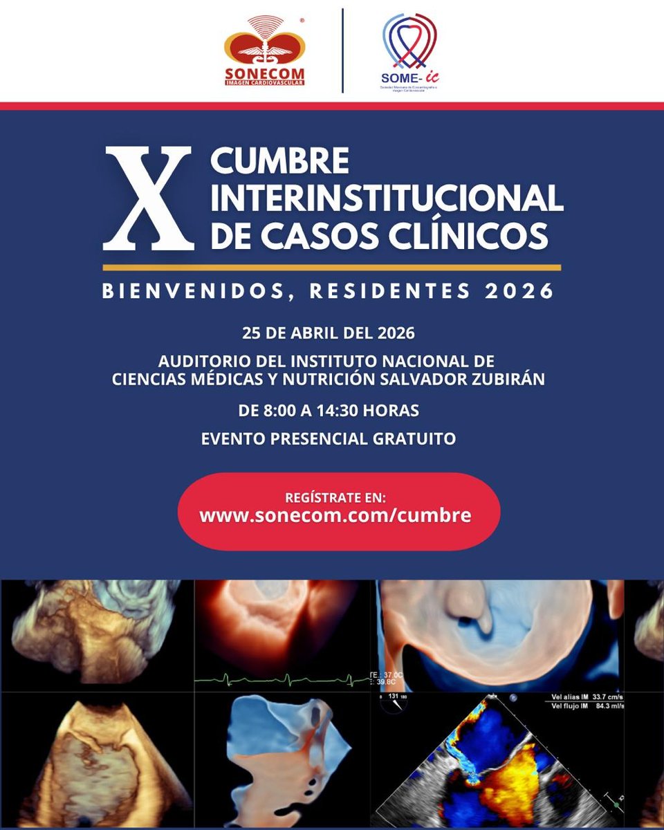 SOME_IC's tweet photo. Agradecemos su invaluable asistencia a la: “X Cumbre Interinstitucional de Casos Clínicos”, muchas gracias por su asistencia y gracias a la SONECOM por la invitación a la participación conjunta SONECOM/SOME-IC , los esperamos en los próximos eventos,  próximamente. https://t.co/Fpyzk0M7fR