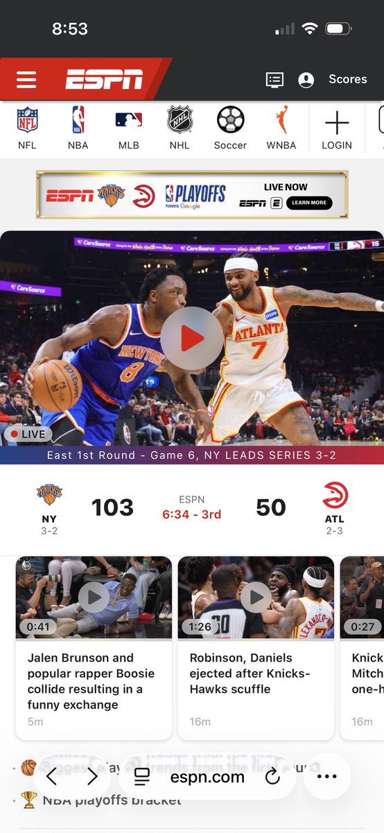 MrJoshMitchell's tweet photo. @nba what a product…. Elimination game #NBA https://t.co/yid95hYOwC
