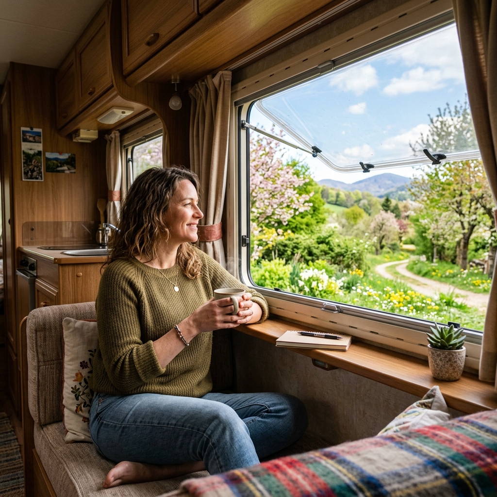 LivingtheRVLif1's tweet image. That first morning coffee with the window open and a mountain view? Bliss. ☕️🏔️ Spring is officially here, and the motorhome is calling. Where is your first destination of the season?

#RVLife #RoadTrip #SpringCamping