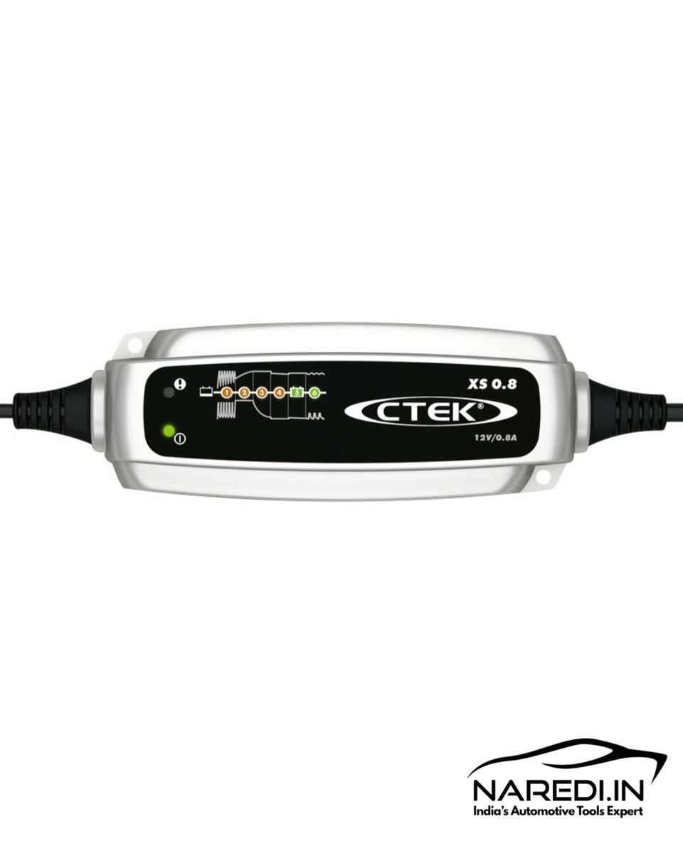 NarediIn's tweet image. CTEK XS 0.8 – the world's smallest 12V smart charger (0.8A)! Perfect for batteries 1.2-32Ah (maintenance up to 100Ah). 6-step fully automatic charging with patented desulphation revives dead batteries
#BatteryCharger #SmartCharger #CarBattery #BikeBattery #BatteryMaintenance