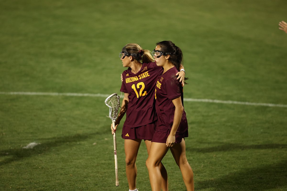 SunDevilWLax's tweet image. Seven shots on goal and seven goals, if you're counting 😏

#ForksUp /// #O2V