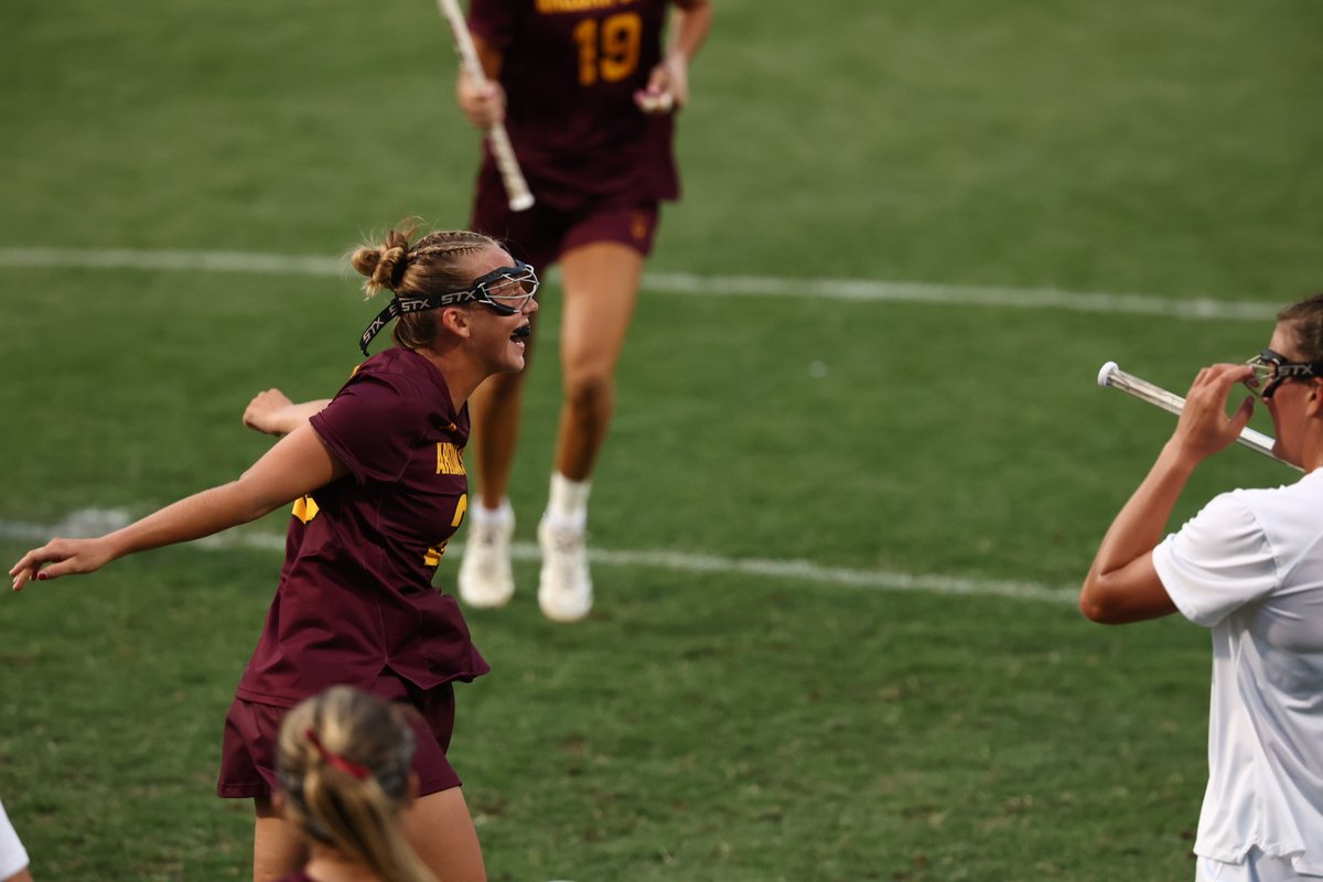 SunDevilWLax's tweet image. Seven shots on goal and seven goals, if you're counting 😏

#ForksUp /// #O2V